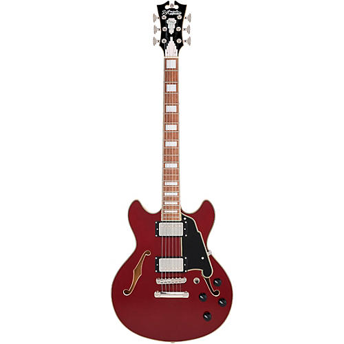 D'Angelico Premier Mini DC Semi-Hollow Electric Guitar Surf Green