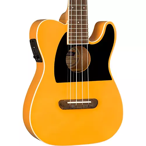 Fender Fullerton Telecaster Acoustic-Electric Ukulele Black