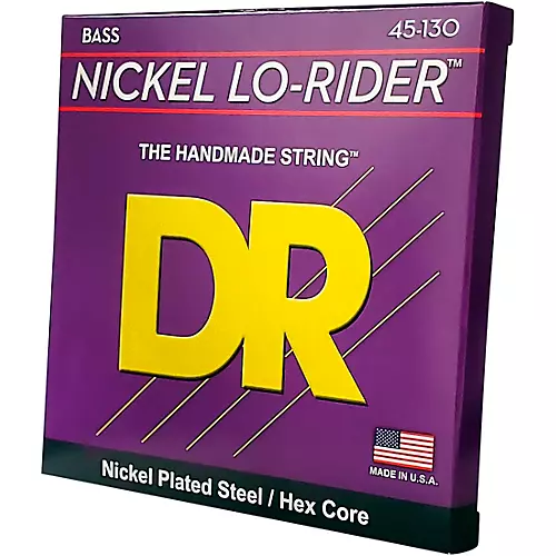 DR Strings Nickel Lo-Rider 5 String Bass Medium .130 Low B (45-130)