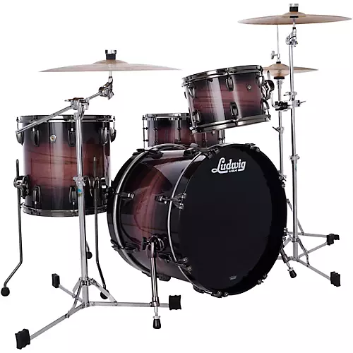 Ludwig Maple Exotic 3-Piece Downbeat Shell Pack with 20 in. Bass Drum Nocturne Burst