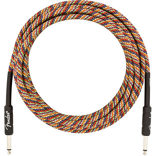 Fender Festival Straight to Straight Instrument Cable 10 ft. Rainbow
