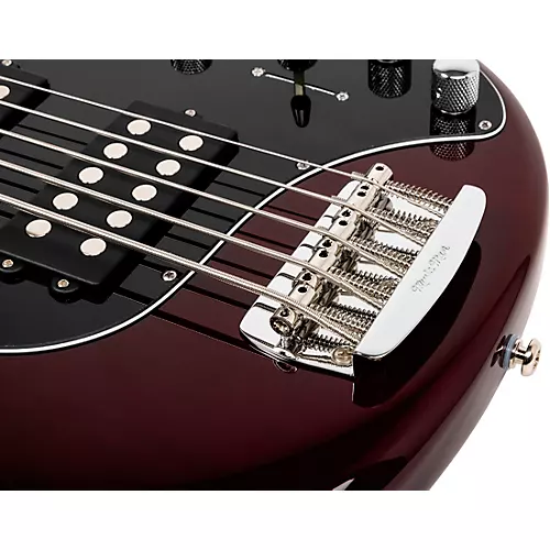 Ernie Ball Music Man StingRay Special 5 HH 5-String Bass Guitar Translucent Oxblood