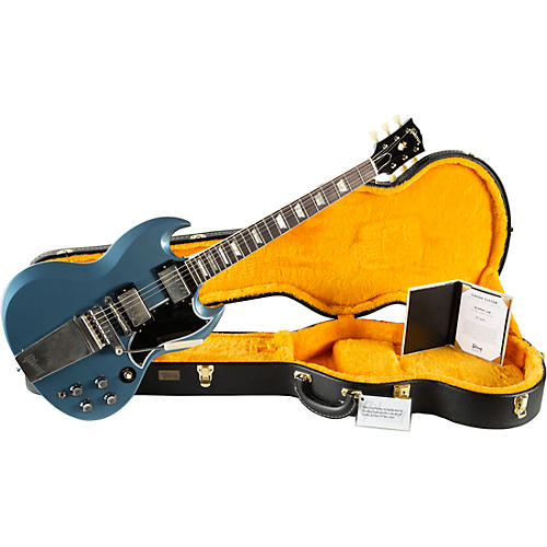 Gibson Custom Murphy Lab 1964 SG Standard Reissue With Maestro Ultra Light Aged Electric Guitar Pelham Blue