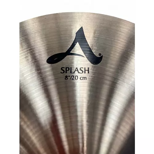 Used Zildjian 8in A Custom Splash Cymbal 24