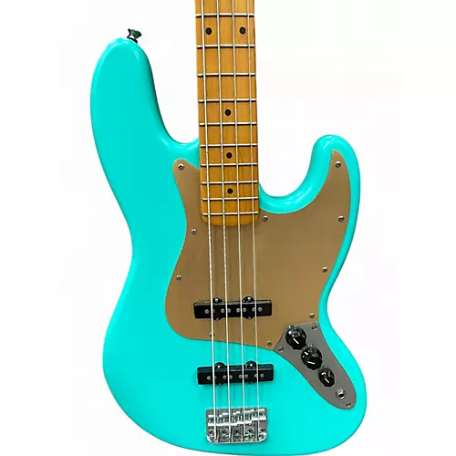 Used Squier 40TH ANNIVERSARY VINTAGE JAZZ BASS SATIN SEAFOAM GREEN Electric Bass Guitar SATIN SEAFOAM GREEN