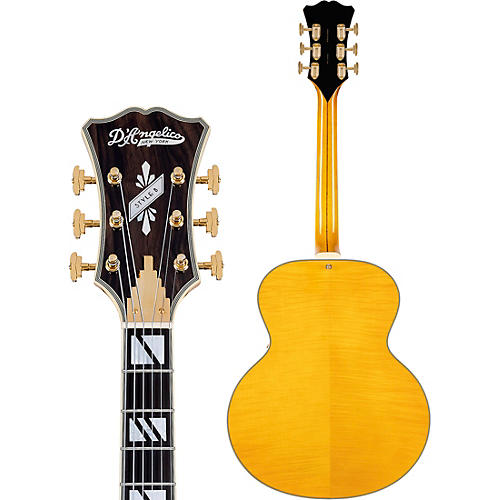 D'Angelico Excel Style B Archtop Electric Guitar Amber