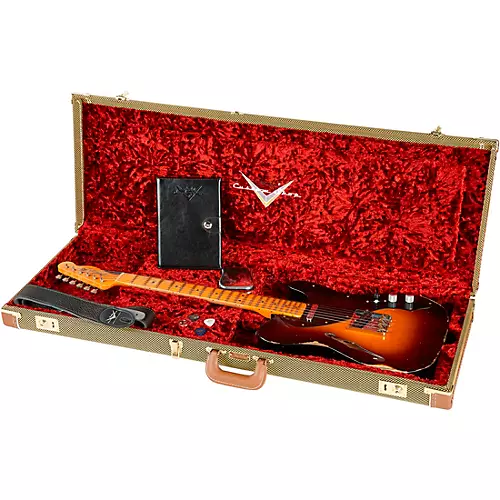 Fender Custom Shop Limited-Edition Blackguard Telecaster Thinline Relic Electric Guitar Wide Fade 2-Color Sunburst