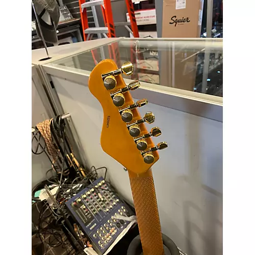 Used Dean Zelinsky Dellatera Z-Glide Custom Black Solid Body Electric Guitar Black