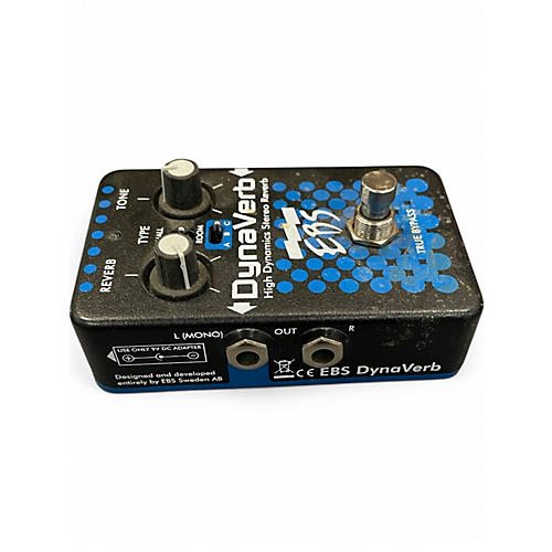 Used EBS DynaVerb High Dynamics Stereo Reverb Bass Effect Pedal