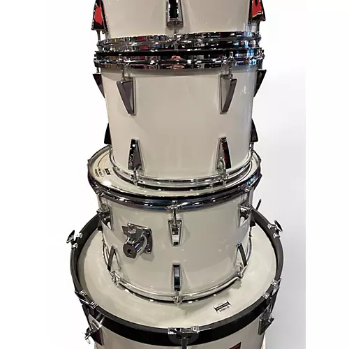 Used 1980 Yamaha 6 Piece Power Recording Shell Pack White Drum Kit White