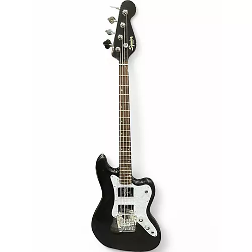 Used Squier Paranormal Rascal Bass HH Guitar Metallic Black Electric Bass Guitar Metallic Black