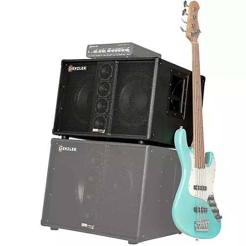 GENZLER AMPLIFICATION BA2-210-3STR Straight 2x10 Line Array Bass Speaker Cabinet Black