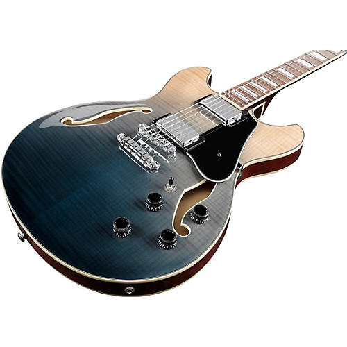 Ibanez Artcore AS73FM Semi-Hollow Electric Guitar Transparent Indigo Fade