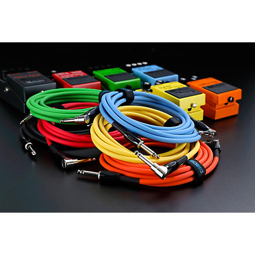 BOSS BIC-10 Straight to Angled Instrument Cable 10 ft. Orange
