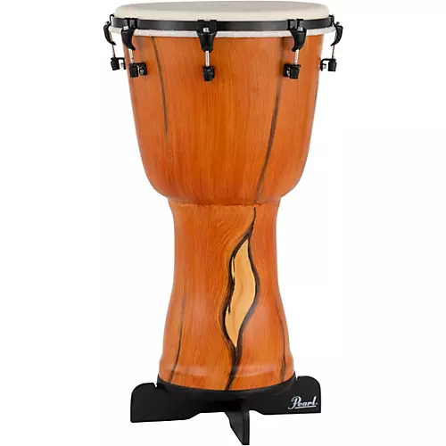 Pearl Top Tuned Djembe With PBJSTD Wood Djembe Stand 14 in. Artisan Cypress