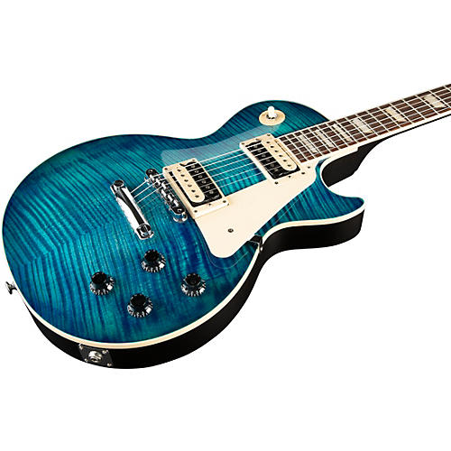 Gibson Les Paul Traditional Pro V AAA Flame Top Electric Guitar Dark Purple Burst