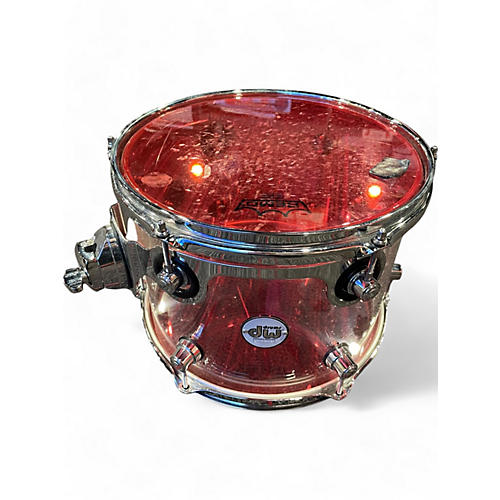 Used DW 8 Piece Design Series Acrylic Clear Drum Kit Clear