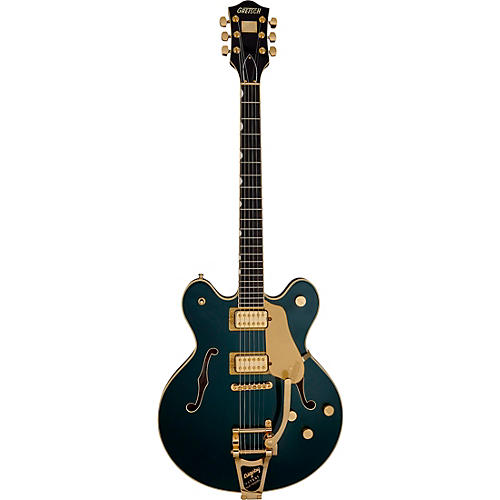 Gretsch Guitars Broadkaster LX Center Block With String-Thru Bigsby and Gold Hardware Electric Guitar Cadillac Green
