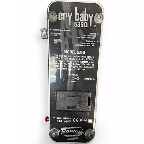Used Dunlop 535Q Cry Baby Multi-Wah Effect Pedal