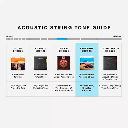D'Addario EJ2610-P Custom Light Acoustic Guitar Strings 10-Pack