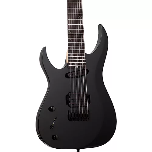Schecter Guitar Research Sunset 7-String Triad Left-Handed Electric Guitar Gloss Black