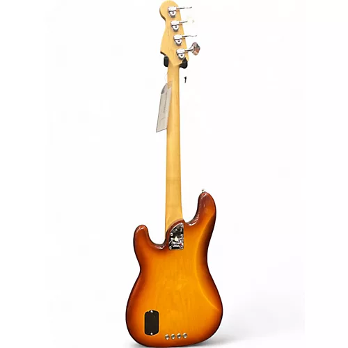 Used 2016 Fender American Elite Precision Bass Tobacco Sunburst Electric Bass Guitar Tobacco Sunburst