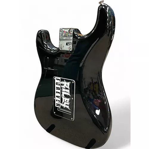 Used 2010s Fender Player Stratocaster HSS Black Solid Body Electric Guitar Black