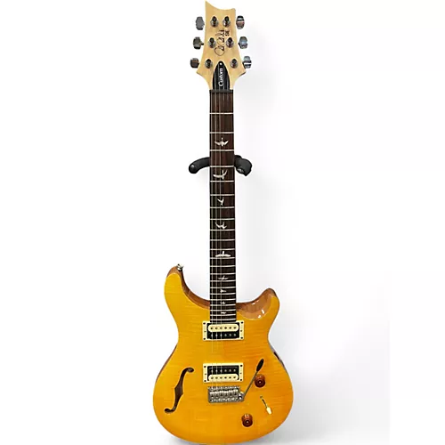 Used PRS SE Custom 22 Semi-Hollowbody Natural Hollow Body Electric Guitar Natural
