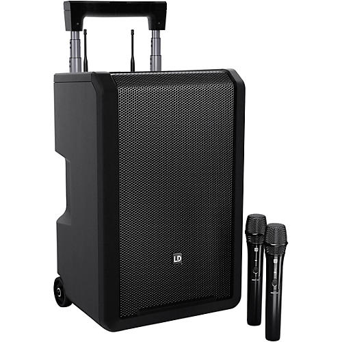 LD Systems ANNY 10 Portable Battery-Powered Speaker With Dual Wireless Handheld Mics B4.7