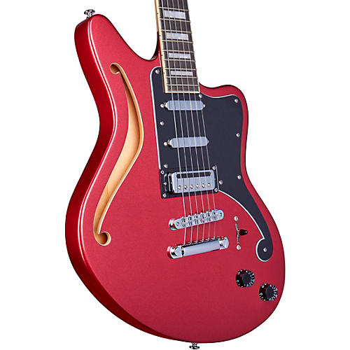 D'Angelico Premier Series Bedford SH Electric Guitar Offset Stopbar Tailpiece Oxblood