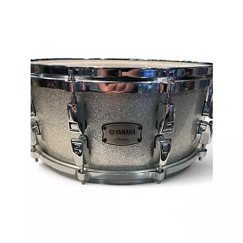 Used Yamaha 6X14 absolute hybrid maple Silver Sparkle Drum Silver Sparkle 13