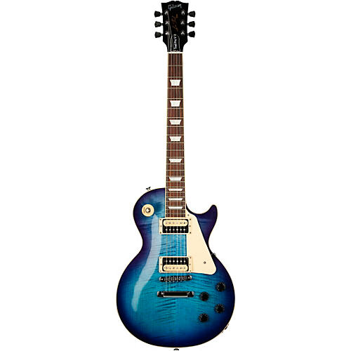 Gibson Les Paul Traditional Pro V AAA Flame Top Electric Guitar Dark Purple Burst