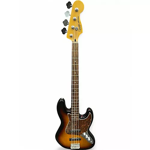 Used Squier Vintage Modified Jazz Bass 3 Tone Sunburst Electric Bass Guitar 3 Tone Sunburst