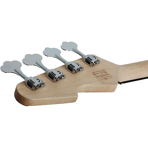 Schecter Guitar Research Banshee 4-String Short Scale Electric Bass Guitar Pelham Blue White Pickguard