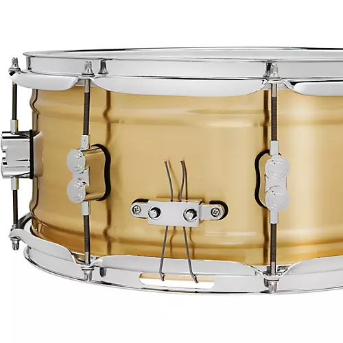 PDP by DW Concept Series 1.2 mm Natural Satin Brushed Brass Snare Drum 14 x 8 in.