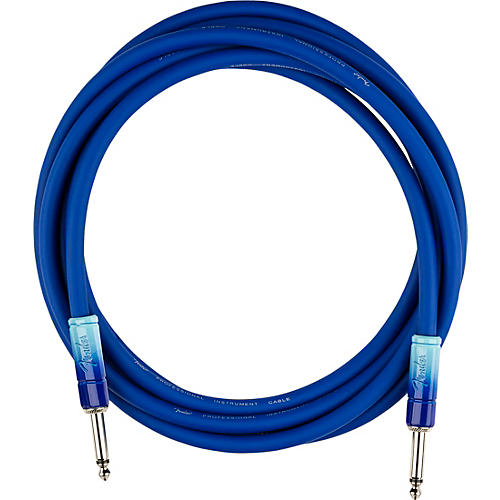 Fender Ombre Straight to Straight Instrument Cable 10 ft. Silver Smoke