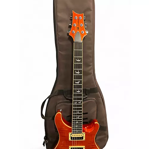Used PRS 25th Anniversary Custom 24 Smoked Amber Solid Body Electric Guitar Smoked Amber