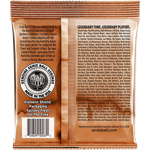 Ernie Ball 2145 Earthwood Phosphor Bronze Custom Light Acoustic Strings 2-Pack