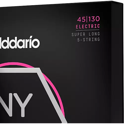 D'Addario Nickel Wound Light 5-String Bass Strings - Super Long Scale .045 - .130