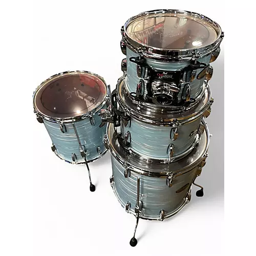 Used Pearl 5 Piece SESSION studio select ice blue oyster Drum Kit ice blue oyster