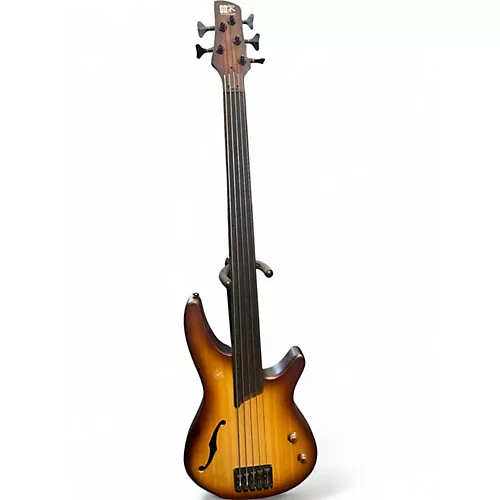 Used Ibanez SRH505F Natural Browned Burst Electric Bass Guitar Natural Browned Burst