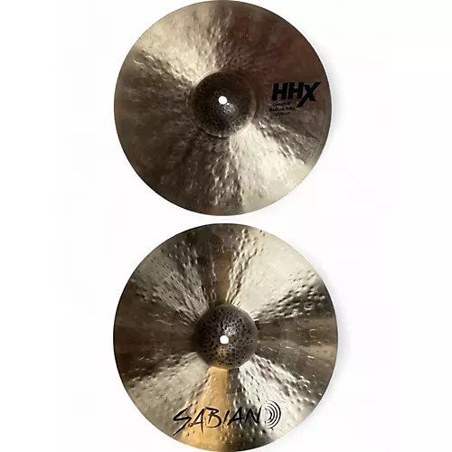 Used SABIAN 14in HHX Complex Medium Hi-hat Pair Cymbal 33