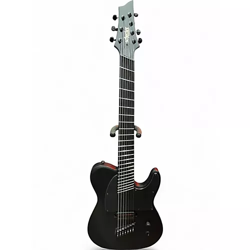 Used Schecter Guitar Research PT 7 MS BLAXCK OPS Black Solid Body Electric Guitar Black