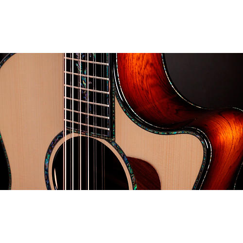 Taylor PS54ce 12-String Grand Auditorium Acoustic Electric Guitar Shaded Edge Burst