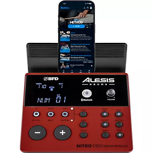 Alesis Nitro Pro XL 10-Piece Electronic Drum Kit With Mesh Heads & Bluetooth