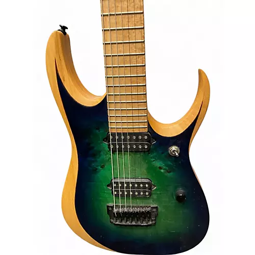 Used Ibanez RGDIX7MPB Sureal Blue Burst Solid Body Electric Guitar Sureal Blue Burst