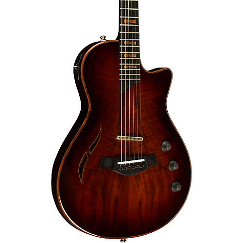 Taylor Custom T5z Figured Walnut-Urban Ash Acoustic-Electric Guitar Shaded Edge Burst
