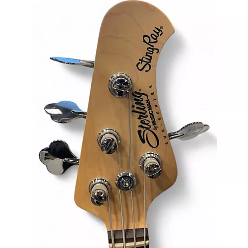 Used Sterling by Music Man StingRay Ray4 Trans Black Electric Bass Guitar Trans Black