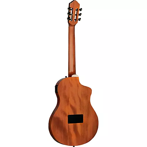 Ortega TourPlayer Deluxe Left-Handed Nylon-String Acoustic-Electric Guitar Blue Burst
