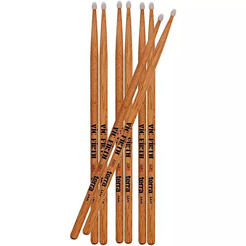 Vic Firth American Classic Terra Series Drum Sticks Value 4-Pack X5B Wood